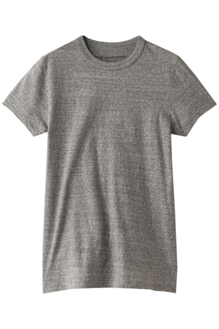 【シンゾーン/Shinzone】のクルーネックTシャツ インテリア・キッズ・メンズ・レディースファッション・服の通販 founy(ファニー) 　ファッション　Fashion　レディースファッション　Fashion for Women　トップス・カットソー　Cut & Sew Tops　シャツ・ブラウス・オフィスカジュアル　Elegant Blouses & Button-Ups　ロングTシャツ・Tシャツ　Longline T-Shirts & Tees　カットソー・ベーシックTシャツ　Cut-and-Sewn Tops / Stretch Tees & Basics　インナー　Innerwear　ショート　Short, Short Length　シンプル　Simple, Minimal　スリーブ　Sleeve, Long Sleeve / Short Sleeve　定番　Standard, Basic Item　グレー|ID: prp329100000011437 ipo3291000000032921530