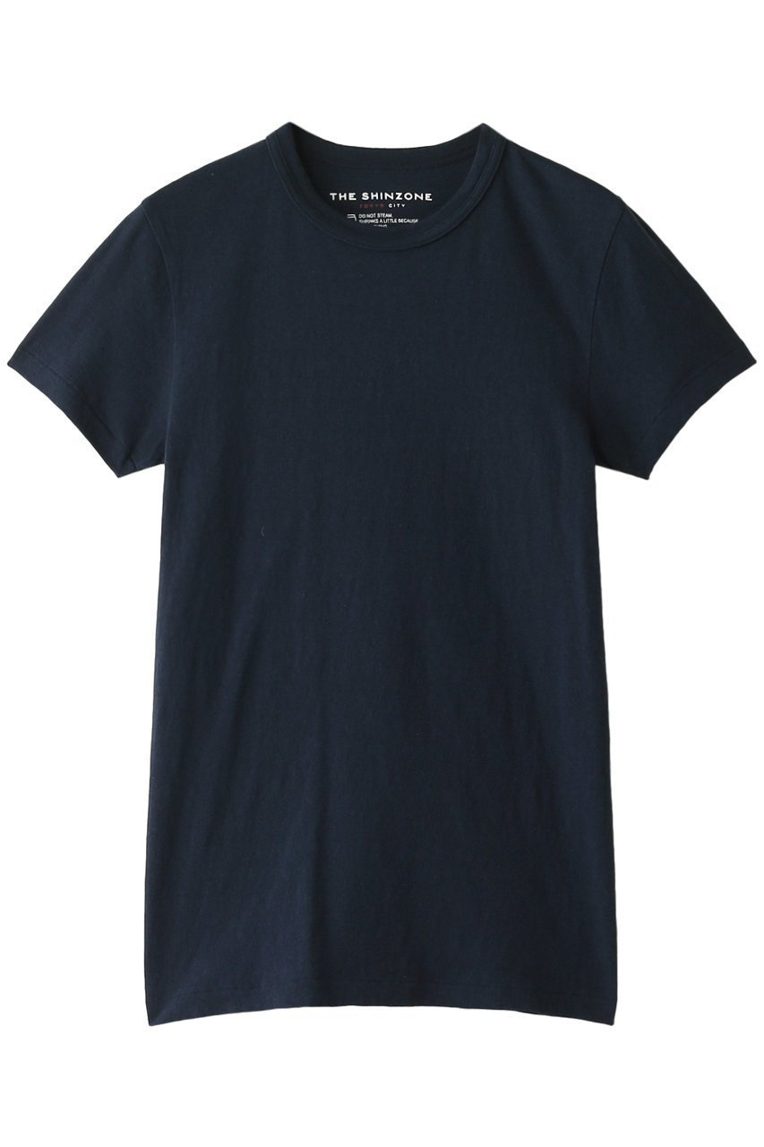 【シンゾーン/Shinzone】のクルーネックTシャツ インテリア・キッズ・メンズ・レディースファッション・服の通販 founy(ファニー) 　ファッション　Fashion　レディースファッション　Fashion for Women　トップス・カットソー　Cut & Sew Tops　シャツ・ブラウス・オフィスカジュアル　Elegant Blouses & Button-Ups　ロングTシャツ・Tシャツ　Longline T-Shirts & Tees　カットソー・ベーシックTシャツ　Cut-and-Sewn Tops / Stretch Tees & Basics　インナー　Innerwear　ショート　Short, Short Length　シンプル　Simple, Minimal　スリーブ　Sleeve, Long Sleeve / Short Sleeve　定番　Standard, Basic Item　ネイビー|ID: prp329100000011437 ipo3291000000032921544