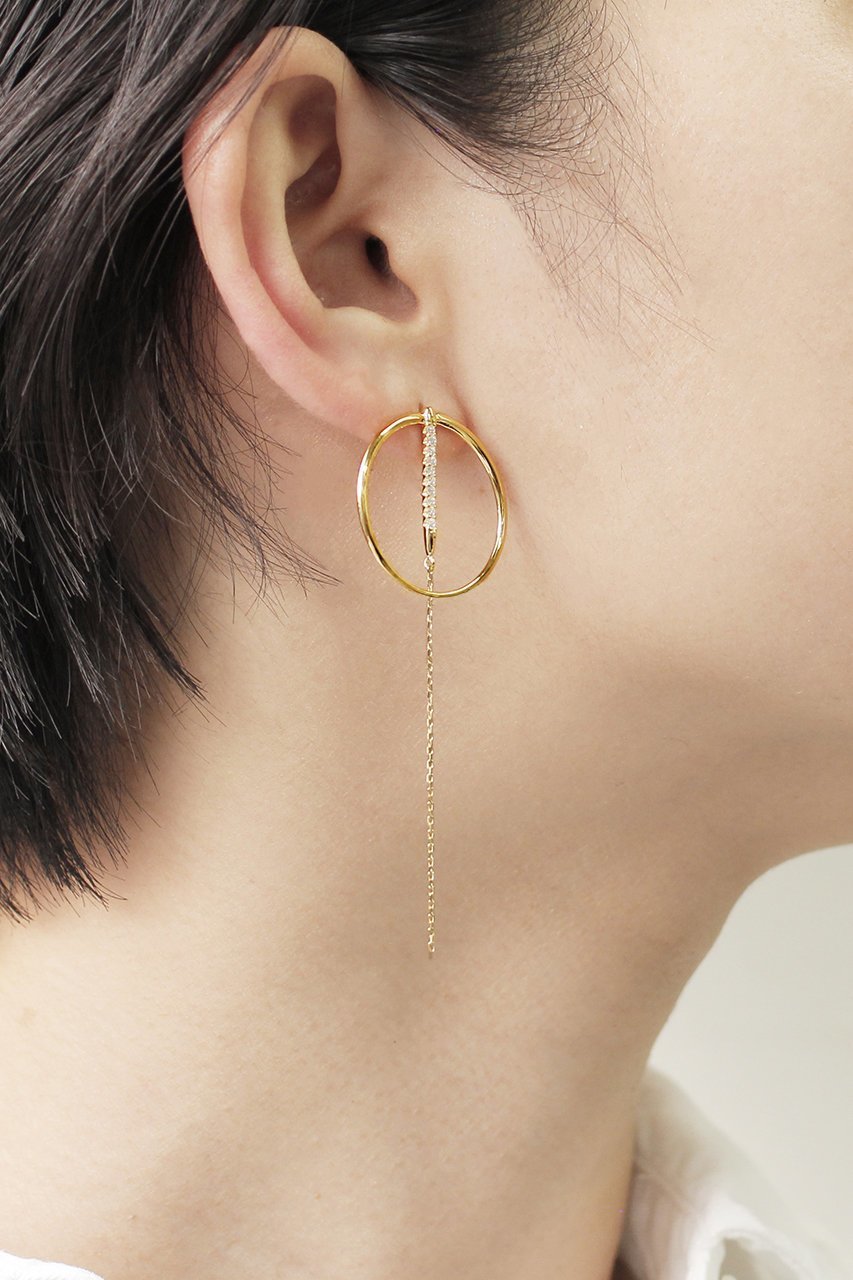 【アヤミ ジュエリー/AYAMI jewelry】のGalaxy サークルピアス 人気、トレンドファッション・服の通販 founy(ファニー) 　ファッション　Fashion　レディースファッション　Ladies' Fashion Online　ジュエリー　Jewelry　リング　Rings　イヤリング　Earrings　イヤリング　Earrings　サークル　Circle　シンプル　Simple　チェーン　Chain　パーティ　Party　モチーフ　Motif　再入荷　Restock/Back In Stock/Re Arrival　other-2|ID: prp329100000011652 ipo3291000000031452081