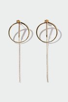 【アヤミ ジュエリー/AYAMI jewelry】のGalaxy サークルピアス 人気、トレンドファッション・服の通販 founy(ファニー) ファッション Fashion レディースファッション Fashion for Women ジュエリー Jewelry ファッションリング Fashion Rings イヤリング・フープ・ドロップタイプ Hoop, Drop & Clip Earrings イヤリング Earrings サークル Circle, Round Design シンプル Simple, Minimal チェーン Chain, Chain Strap パーティ Party, Party Style モチーフ Motif, Design Theme thumbnail ゴールド|ID: prp329100000011652 ipo3291000000036142139