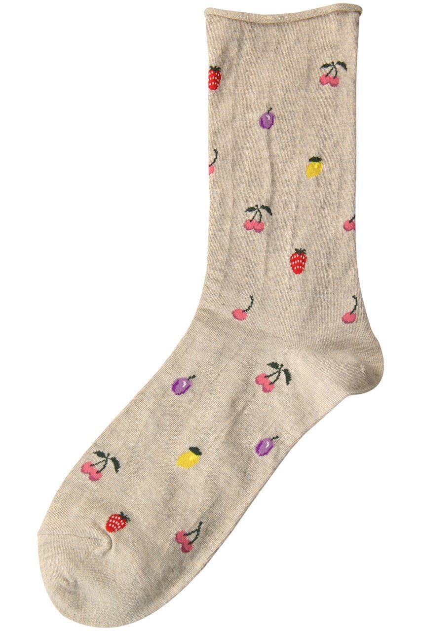 【ナナデコール/nanadecor】のフルーツソックス インテリア・キッズ・メンズ・レディースファッション・服の通販 founy(ファニー) ファッション Fashion レディースファッション Fashion for Women ソックス&靴下 Socks & Hosiery レッグウェア・ストッキング Legwear & Hosiery ショート Short, Short Length ソックス Socks, Hosiery ベージュ|ID: prp329100000012119 ipo3291000000036035966