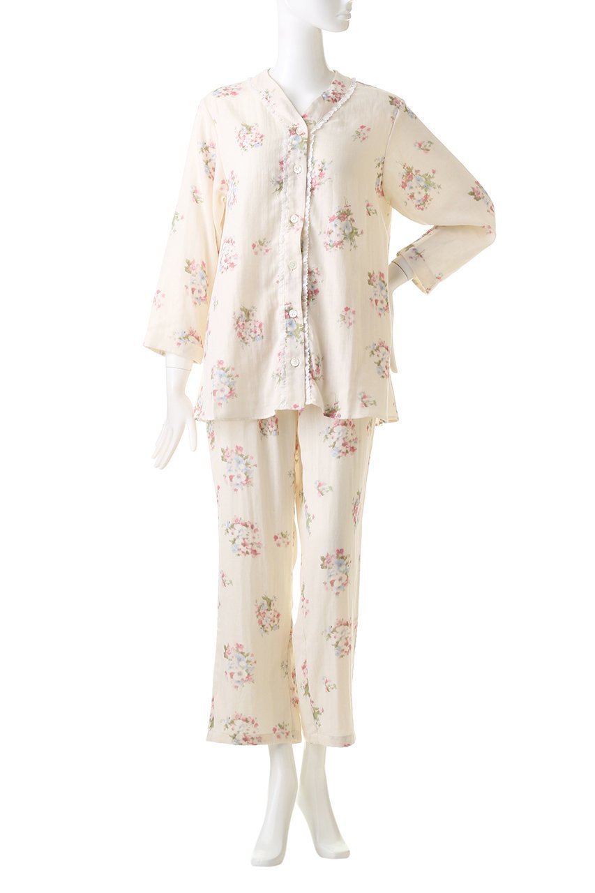 【ナナデコール/nanadecor】のプリムローズ パジャマ 人気、トレンドファッション・服の通販 founy(ファニー) 　ファッション　Fashion　レディースファッション　Fashion for Women　パジャマ　Pajamas, Sleepwear　フェミニン　Feminine, Girly　フラワー　Flower, Floral　プリント　Print, Printed Pattern　レース　Lace, Lace Fabric　other-2|ID: prp329100000012130 ipo3291000000032831701