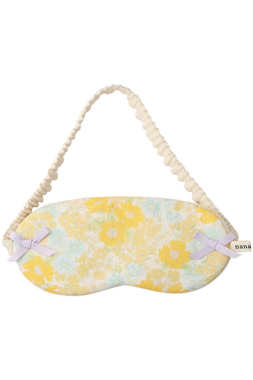 【ナナデェコール/nanadecor / GOODS】のアイマスクコスメアイエロー インテリア・キッズ・メンズ・レディースファッション・服の通販 founy(ファニー) 　トラベル　Travel, Travel Gear　フラワー　Flower, Floral　リボン　Ribbon, Bow　イエロー|ID: prp329100000012162 ipo3291000000036193177