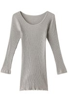 【ナナデコール/nanadecor】のナナリブロングTシャツ グレー|ID: prp329100000012201 ipo3291000000035932848