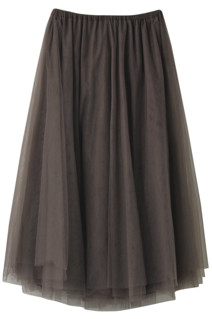 【ビリティス ディセッタン/Bilitis dix-sept ans】のロングチュールスカート(80cm) インテリア・キッズ・メンズ・レディースファッション・服の通販 founy(ファニー) 　ファッション　Fashion　レディースファッション　Fashion for Women　スカート　Skirts　ガーリー　Girly, Feminine Style　チュール　Tulip, Tulip Motif　フェミニン　Feminine, Girly　定番　Standard, Basic Item　ダークブラウン|ID: prp329100000012438 ipo3291000000035813807