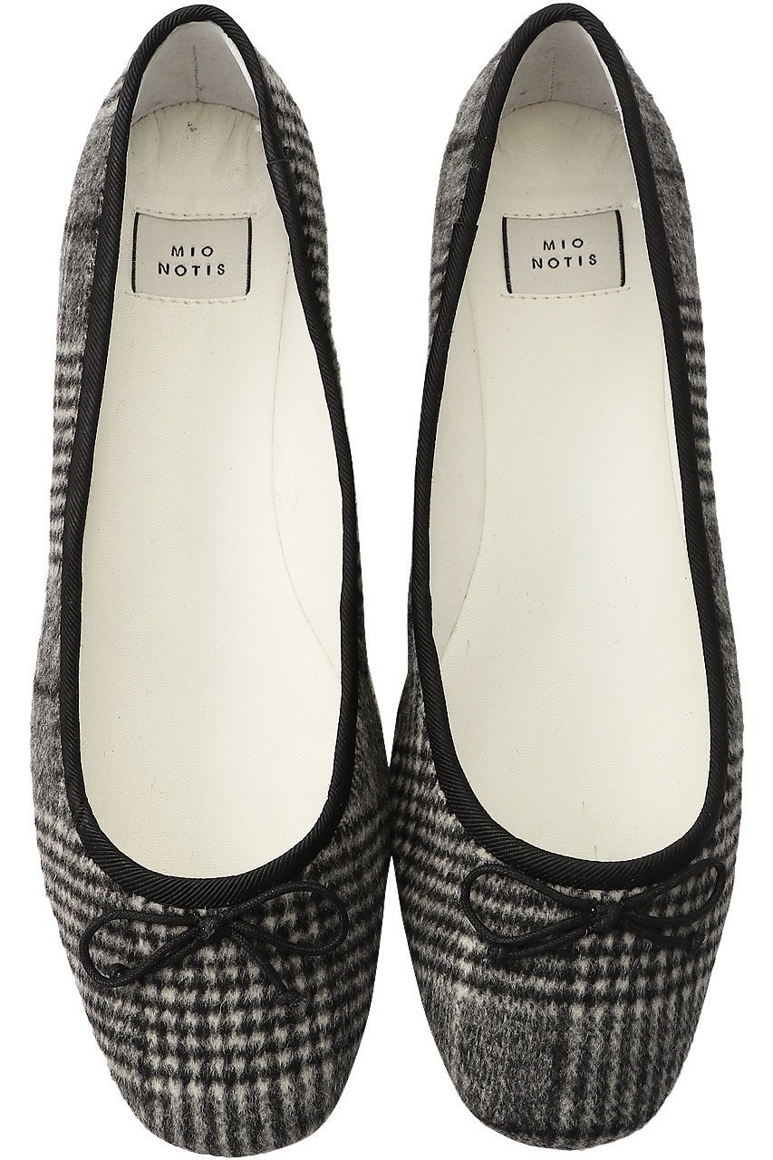 【エスメラルダ/Esmeralda】の【mio notis】モヘアスクエアトゥバレエシューズ 人気、トレンドファッション・服の通販 founy(ファニー) 　ファッション　Fashion　レディースファッション　Fashion for Women　インソール　Shoe Insole　シューズ　Shoes, Footwear　チェック　Check, Plaid, Tartan　バレエ　Ballet, Ballet Style　フェミニン　Feminine, Girly　フラット　Flat, Flat Shoes　 other-1|ID: prp329100000012627 ipo3291000000036597680