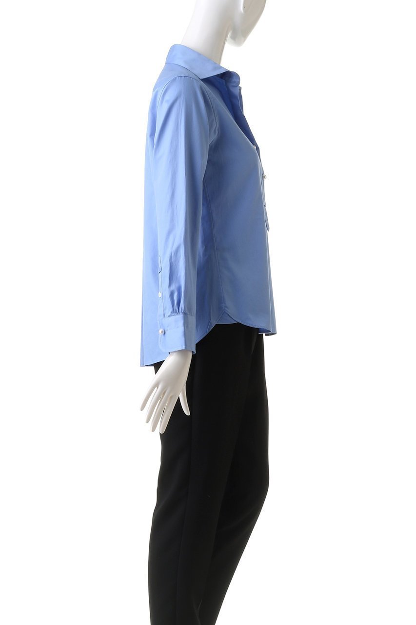 【マルティニーク/martinique】のパールボタンスキッパーシャツ 人気、トレンドファッション・服の通販 founy(ファニー) 　ファッション　Fashion　レディースファッション　WOMEN　トップス・カットソー　Tops/Tshirt　シャツ/ブラウス　Shirts/Blouses　シンプル　Simple　スキッパー　Skipper　スリーブ　Sleeve　パール　Pearl　ロング　Long　other-3|ID: prp329100000013180 ipo3291000000031446684