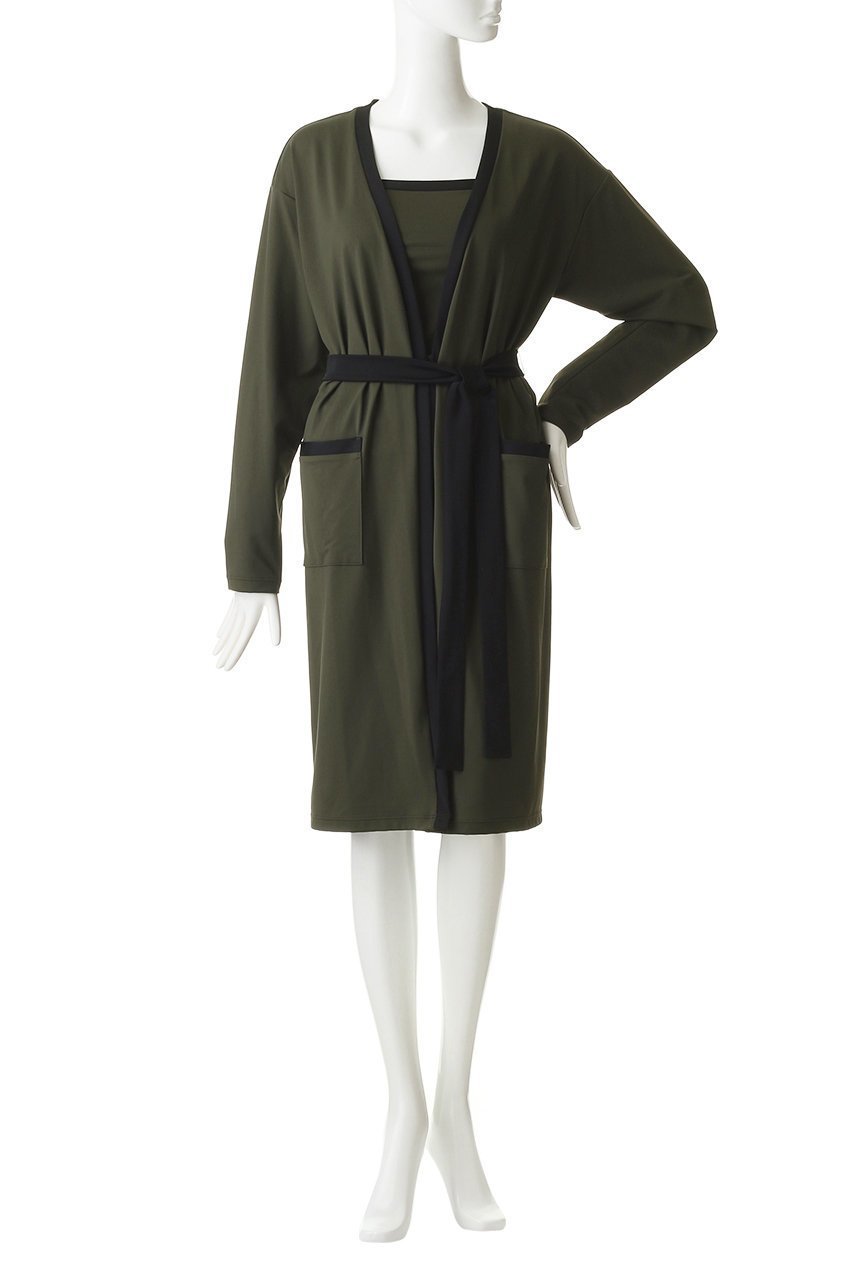 【レイール/Reir】の【大日方久美子×ESSEN.LAUTREAMONT×Reir】ロングカーディガン 人気、トレンドファッション・服の通販 founy(ファニー) 　ファッション　Fashion　レディースファッション　Fashion for Women　トップス・カットソー　Cut & Sew Tops　カーディガン・羽織り　Layered Style Cardigans　スポーツウェア　Functional & Stylish Sportswear　スポーツ アウター　Sports Outerwear / Running Jacket / Windbreaker　なめらか　Smooth, Silky Texture　カーディガン　Cardigan, Knitwear　シンプル　Simple, Minimal　スポーツ　Sports, Activewear　フェミニン　Feminine, Girly　リゾート　Resort, Vacation Style　リボン　Ribbon, Bow　ロング　Long, Long-Length　人気　Popular, Best Seller　水着　Swimsuit, Swimwear　other-2|ID: prp329100000013675 ipo3291000000036705808