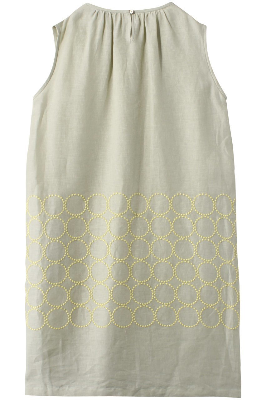 【ミナ ペルホネン/mina perhonen / KIDS】の【Kids】tambourine ワンピース 人気、トレンドファッション・服の通販 founy(ファニー) 　ファッション　Fashion　キッズファッション　KIDS　ワンピース　Dress/Kids　ギャザー　Gather　ノースリーブ　No Sleeve　パーティ　Party　フェミニン　Feminine　リネン　Linen　other-2|ID: prp329100000015104 ipo3291000000031458044