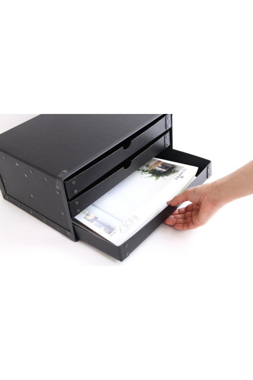 【センプレ/SEMPRE / GOODS】の【SEMPRE】3段ボックス横型 人気、トレンドファッション・服の通販 founy(ファニー) 　コーティング　Coating, Coated Finish　ステーショナリー　Stationery, Office Supplies　ボックス　Boxy, Box Shape　other-3|ID: prp329100000015365 ipo3291000000036192878