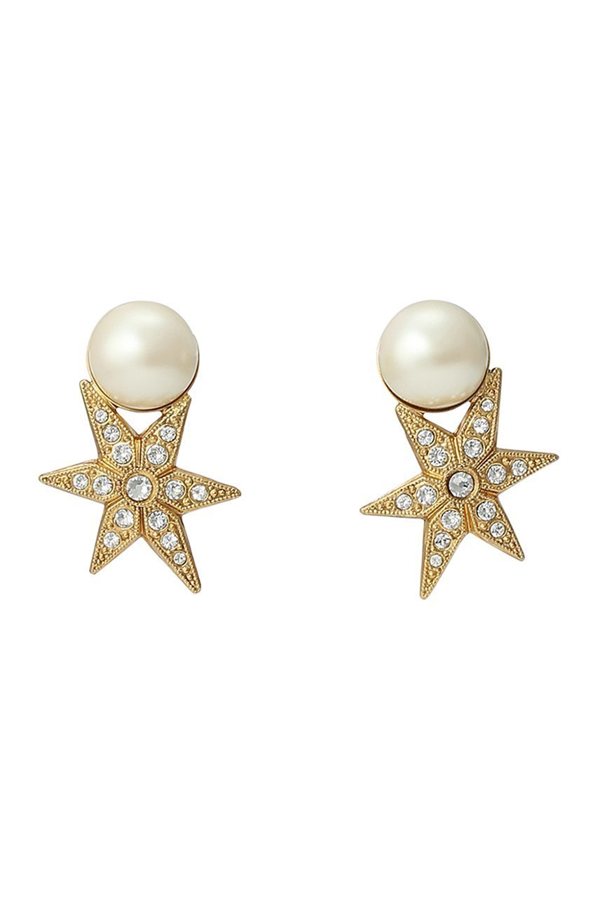 【アデル ビジュー/ADER bijoux】のSTAR パールピアス インテリア・キッズ・メンズ・レディースファッション・服の通販 founy(ファニー) 　ファッション　Fashion　レディースファッション　Fashion for Women　ジュエリー　Jewelry　ファッションリング　Fashion Rings　イヤリング・フープ・ドロップタイプ　Hoop, Drop & Clip Earrings　おすすめ　Recommended / Our Picks　イヤリング　Earrings　パール　Pearl, Pearl Accent　ビジュー　Bijou, Jewel-like Accent　モチーフ　Motif, Design Theme　定番　Standard, Basic Item　ゴールド|ID: prp329100000016817 ipo3291000000020627508