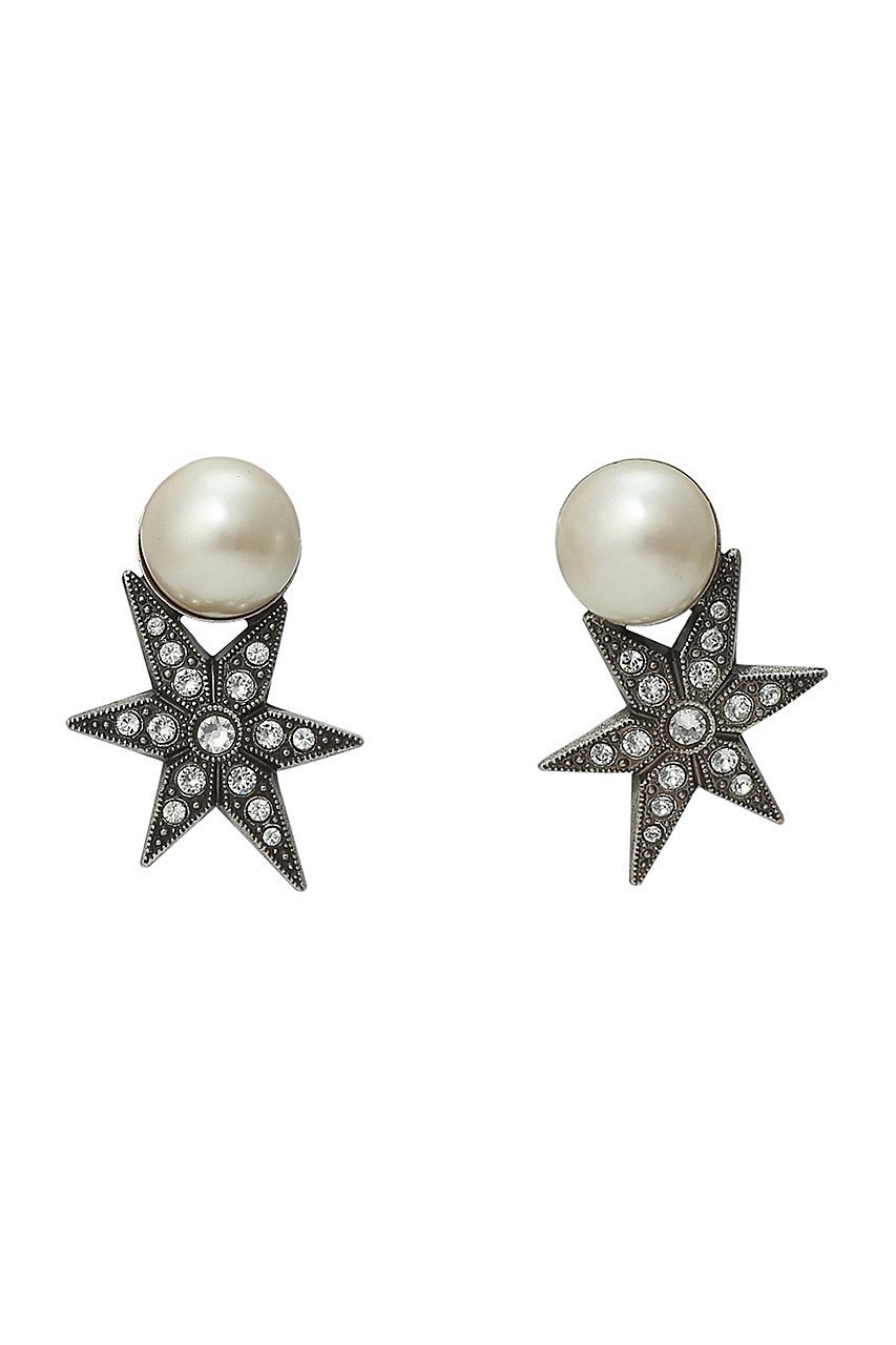 【アデル ビジュー/ADER bijoux】のSTAR パールピアス インテリア・キッズ・メンズ・レディースファッション・服の通販 founy(ファニー) 　ファッション　Fashion　レディースファッション　Fashion for Women　ジュエリー　Jewelry　ファッションリング　Fashion Rings　イヤリング・フープ・ドロップタイプ　Hoop, Drop & Clip Earrings　おすすめ　Recommended / Our Picks　イヤリング　Earrings　パール　Pearl, Pearl Accent　ビジュー　Bijou, Jewel-like Accent　モチーフ　Motif, Design Theme　定番　Standard, Basic Item　シルバー|ID: prp329100000016817 ipo3291000000035620999