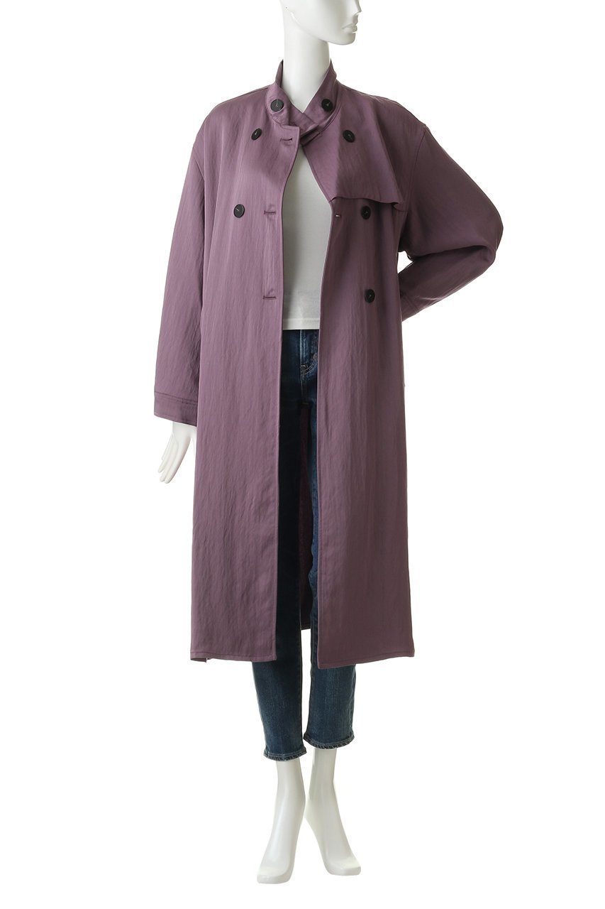 【フォルテ フォルテ/forte_forte】のレーヨンナイロンロングコート 人気、トレンドファッション・服の通販 founy(ファニー) 　ファッション　Fashion　レディースファッション　WOMEN　アウター　Coat Outerwear　コート　Coats　エアリー　Airy　ロング　Long　エレガント 上品　Elegant　other-7|ID: prp329100000017910 ipo3291000000031438475