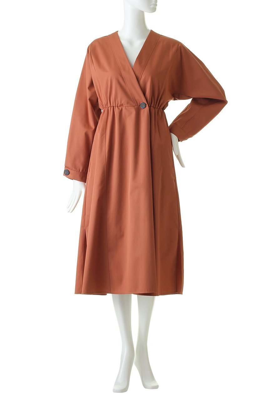【フォルテ フォルテ/forte_forte】のコットンカシュクールドレス 人気、トレンドファッション・服の通販 founy(ファニー) 　ファッション　Fashion　レディースファッション　WOMEN　ワンピース　Dress　ドレス　Party Dresses　チュニック　Tunic　スリット　Slit　チュニック　Tunic　パーティ　Party　ロング　Long　エレガント 上品　Elegant　other-2|ID: prp329100000017911 ipo3291000000031438444