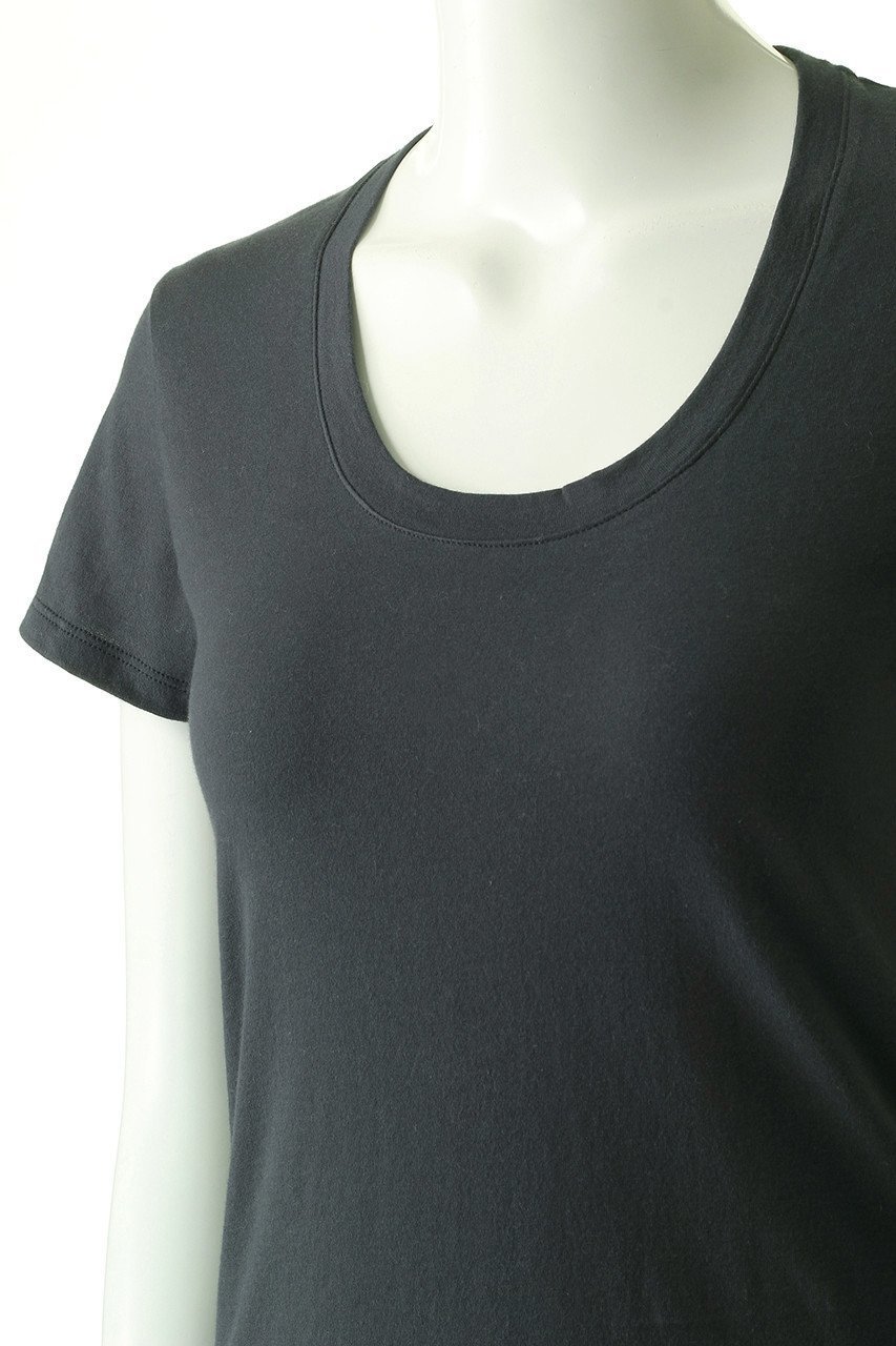 【フォーコーナーズ/+FOUR CORNERS】の半袖Tシャツ(Uネック) 人気、トレンドファッション・服の通販 founy(ファニー) 　ファッション　Fashion　レディースファッション　WOMEN　トップス・カットソー　Tops/Tshirt　シャツ/ブラウス　Shirts/Blouses　ロング / Tシャツ　T-Shirts　カットソー　Cut and Sewn　おすすめ　Recommend　ショート　Short　スリーブ　Sleeve　ベーシック　Basic　半袖　Short Sleeve　吸水　Water Absorption　other-5|ID: prp329100000018441 ipo3291000000031410011