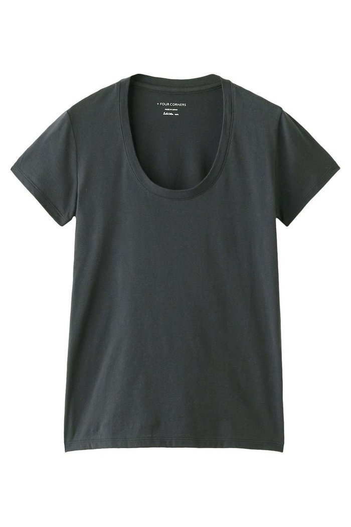 【フォーコーナーズ/+FOUR CORNERS】の半袖Tシャツ(Uネック) インテリア・キッズ・メンズ・レディースファッション・服の通販 founy(ファニー) https://founy.com/ ファッション Fashion レディースファッション Fashion for Women トップス・カットソー Cut & Sew Tops シャツ・ブラウス・オフィスカジュアル Elegant Blouses & Button-Ups ロングTシャツ・Tシャツ Longline T-Shirts & Tees カットソー・ベーシックTシャツ Cut-and-Sewn Tops / Stretch Tees & Basics おすすめ Recommended / Our Picks ショート Short, Short Length スリーブ Sleeve, Long Sleeve / Short Sleeve ベーシック Basic, Essential 半袖 Short Sleeve, Half Sleeve 吸水 Absorbent, Quick-Dry |ID: prp329100000018441 ipo3291000000032840473