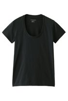 【フォーコーナーズ/+FOUR CORNERS】の半袖Tシャツ(Uネック) 人気、トレンドファッション・服の通販 founy(ファニー) ファッション Fashion レディースファッション Fashion for Women トップス・カットソー Cut & Sew Tops シャツ・ブラウス・オフィスカジュアル Elegant Blouses & Button-Ups ロングTシャツ・Tシャツ Longline T-Shirts & Tees カットソー・ベーシックTシャツ Cut-and-Sewn Tops / Stretch Tees & Basics おすすめ Recommended / Our Picks ショート Short, Short Length スリーブ Sleeve, Long Sleeve / Short Sleeve ベーシック Basic, Essential 半袖 Short Sleeve, Half Sleeve 吸水 Absorbent, Quick-Dry thumbnail ブラック|ID: prp329100000018441 ipo3291000000032840496