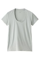 【フォーコーナーズ/+FOUR CORNERS】の半袖Tシャツ(Uネック) 人気、トレンドファッション・服の通販 founy(ファニー) ファッション Fashion レディースファッション Fashion for Women トップス・カットソー Cut & Sew Tops シャツ・ブラウス・オフィスカジュアル Elegant Blouses & Button-Ups ロングTシャツ・Tシャツ Longline T-Shirts & Tees カットソー・ベーシックTシャツ Cut-and-Sewn Tops / Stretch Tees & Basics おすすめ Recommended / Our Picks ショート Short, Short Length スリーブ Sleeve, Long Sleeve / Short Sleeve ベーシック Basic, Essential 半袖 Short Sleeve, Half Sleeve 吸水 Absorbent, Quick-Dry thumbnail ライトグレー|ID: prp329100000018441 ipo3291000000032840501