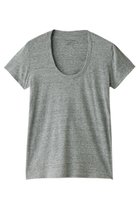 【フォーコーナーズ/+FOUR CORNERS】の半袖Tシャツ(Uネック) 人気、トレンドファッション・服の通販 founy(ファニー) ファッション Fashion レディースファッション Fashion for Women トップス・カットソー Cut & Sew Tops シャツ・ブラウス・オフィスカジュアル Elegant Blouses & Button-Ups ロングTシャツ・Tシャツ Longline T-Shirts & Tees カットソー・ベーシックTシャツ Cut-and-Sewn Tops / Stretch Tees & Basics おすすめ Recommended / Our Picks ショート Short, Short Length スリーブ Sleeve, Long Sleeve / Short Sleeve ベーシック Basic, Essential 半袖 Short Sleeve, Half Sleeve 吸水 Absorbent, Quick-Dry thumbnail 粗挽きグレー|ID: prp329100000018441 ipo3291000000032840507