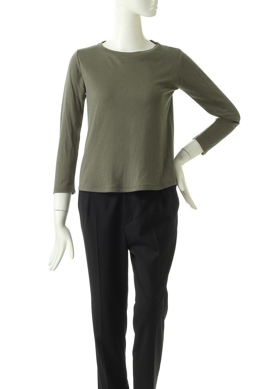 【フォーコーナーズ/+FOUR CORNERS】の9分袖 Tシャツ(ボートネック) 人気、トレンドファッション・服の通販 founy(ファニー) 　ファッション　Fashion　レディースファッション　Fashion for Women　トップス・カットソー　Cut & Sew Tops　シャツ・ブラウス・オフィスカジュアル　Elegant Blouses & Button-Ups　ロングTシャツ・Tシャツ　Longline T-Shirts & Tees　カットソー・ベーシックTシャツ　Cut-and-Sewn Tops / Stretch Tees & Basics　カットソー　Cut and Sewn Top　スリーブ　Sleeve, Long Sleeve / Short Sleeve　デコルテ　Décolleté, Neckline　ブレスレット　Bracelet, Wristband　ロング　Long, Long-Length　吸水　Absorbent, Quick-Dry　時計　Watch, Wristwatch　other-2|ID: prp329100000018442 ipo3291000000032840329