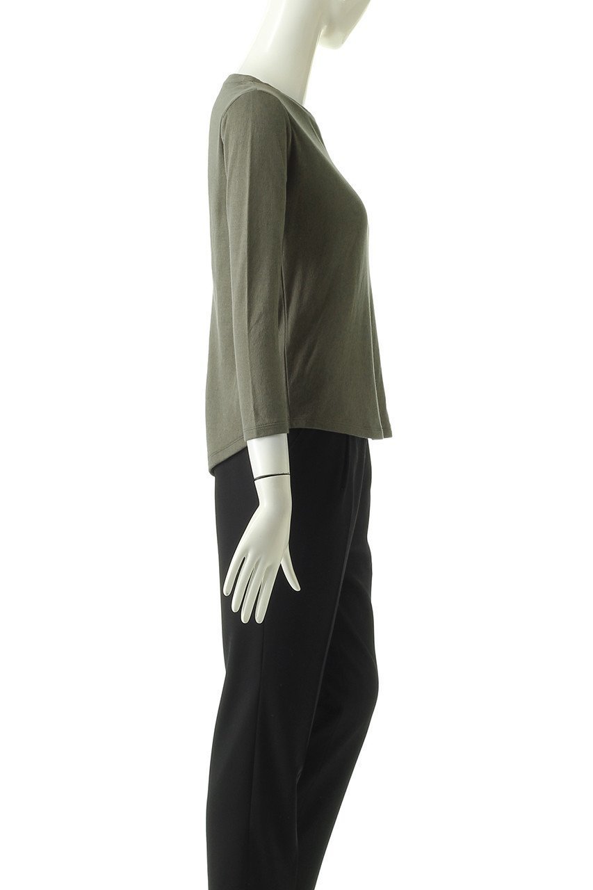 【フォーコーナーズ/+FOUR CORNERS】の9分袖 Tシャツ(ボートネック) 人気、トレンドファッション・服の通販 founy(ファニー) 　ファッション　Fashion　レディースファッション　Fashion for Women　トップス・カットソー　Cut & Sew Tops　シャツ・ブラウス・オフィスカジュアル　Elegant Blouses & Button-Ups　ロングTシャツ・Tシャツ　Longline T-Shirts & Tees　カットソー・ベーシックTシャツ　Cut-and-Sewn Tops / Stretch Tees & Basics　カットソー　Cut and Sewn Top　スリーブ　Sleeve, Long Sleeve / Short Sleeve　デコルテ　Décolleté, Neckline　ブレスレット　Bracelet, Wristband　ロング　Long, Long-Length　吸水　Absorbent, Quick-Dry　時計　Watch, Wristwatch　other-3|ID: prp329100000018442 ipo3291000000032840334