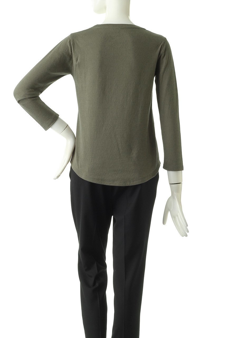 【フォーコーナーズ/+FOUR CORNERS】の9分袖 Tシャツ(ボートネック) 人気、トレンドファッション・服の通販 founy(ファニー) 　ファッション　Fashion　レディースファッション　Fashion for Women　トップス・カットソー　Cut & Sew Tops　シャツ・ブラウス・オフィスカジュアル　Elegant Blouses & Button-Ups　ロングTシャツ・Tシャツ　Longline T-Shirts & Tees　カットソー・ベーシックTシャツ　Cut-and-Sewn Tops / Stretch Tees & Basics　カットソー　Cut and Sewn Top　スリーブ　Sleeve, Long Sleeve / Short Sleeve　デコルテ　Décolleté, Neckline　ブレスレット　Bracelet, Wristband　ロング　Long, Long-Length　吸水　Absorbent, Quick-Dry　時計　Watch, Wristwatch　other-4|ID: prp329100000018442 ipo3291000000032840339