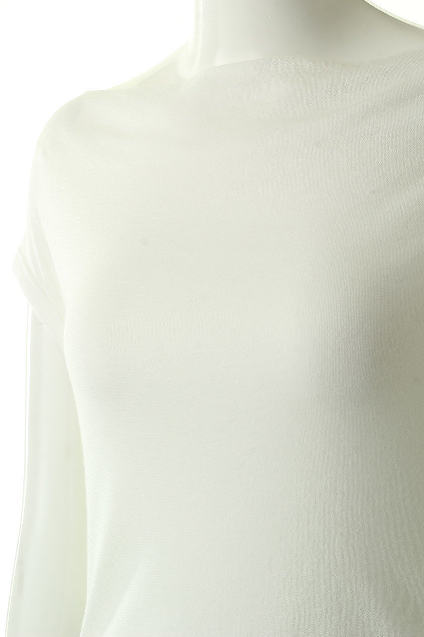 【フォーコーナーズ/+FOUR CORNERS】のハーフミラノオフショルダーTシャツ 人気、トレンドファッション・服の通販 founy(ファニー) 　ファッション　Fashion　レディースファッション　Fashion for Women　トップス・カットソー　Cut & Sew Tops　シャツ・ブラウス・オフィスカジュアル　Elegant Blouses & Button-Ups　ロングTシャツ・Tシャツ　Longline T-Shirts & Tees　カットソー・ベーシックTシャツ　Cut-and-Sewn Tops / Stretch Tees & Basics　おすすめ　Recommended / Our Picks　シャーリング　Shirring, Ruched　ショート　Short, Short Length　シンプル　Simple, Minimal　スリーブ　Sleeve, Long Sleeve / Short Sleeve　旅行　Travel　other-5|ID: prp329100000018444 ipo3291000000035809649