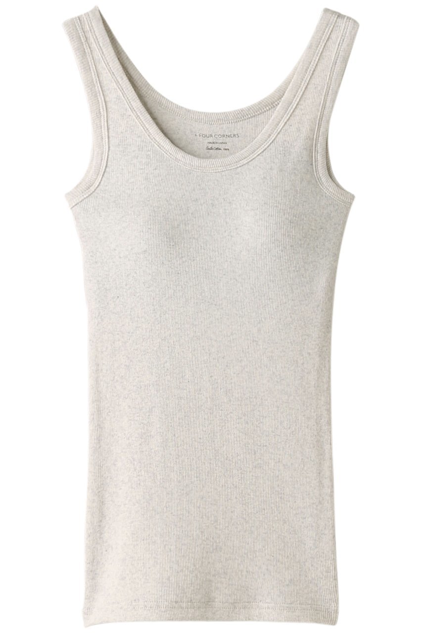 【フォーコーナーズ/+FOUR CORNERS】のカップ付きタンクトップ インテリア・キッズ・メンズ・レディースファッション・服の通販 founy(ファニー) 　ファッション　Fashion　レディースファッション　WOMEN　トップス・カットソー　Tops/Tshirt　キャミソール / ノースリーブ　No Sleeves　シャツ/ブラウス　Shirts/Blouses　ロング / Tシャツ　T-Shirts　カットソー　Cut and Sewn　インナー　Inner　キャミソール　Camisole　ストレッチ　Stretch　タンク　Tank　フィット　Fit　リラックス　Relax　今季　This Season　定番　Standard　オートミール|ID: prp329100000018449 ipo3291000000021984352