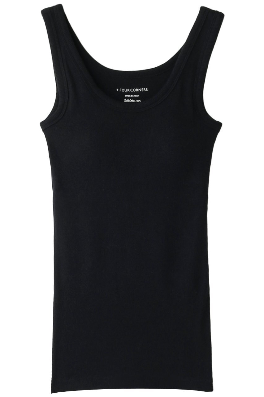 【フォーコーナーズ/+FOUR CORNERS】のカップ付きタンクトップ インテリア・キッズ・メンズ・レディースファッション・服の通販 founy(ファニー) ファッション Fashion レディースファッション Fashion for Women トップス・カットソー Cut & Sew Tops キャミソール&ノースリーブ Camisoles & Sleeveless Tops シャツ・ブラウス・オフィスカジュアル Elegant Blouses & Button-Ups ロングTシャツ・Tシャツ Longline T-Shirts & Tees カットソー・ベーシックTシャツ Cut-and-Sewn Tops / Stretch Tees & Basics インナー Innerwear キャミソール Camisole, Spaghetti Strap Top ストレッチ Stretch, Stretchy Fabric タンク Tank Top, Sleeveless Top フィット Fit, Slim Fit リラックス Relax, Relaxed Fit 今季 This Season, Current Season ブラック|ID: prp329100000018449 ipo3291000000032840406