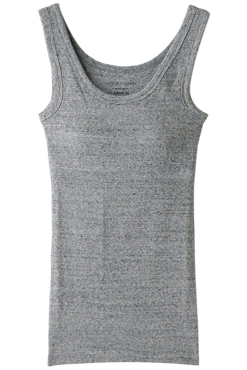 【フォーコーナーズ/+FOUR CORNERS】のカップ付きタンクトップ インテリア・キッズ・メンズ・レディースファッション・服の通販 founy(ファニー) ファッション Fashion レディースファッション Fashion for Women トップス・カットソー Cut & Sew Tops キャミソール&ノースリーブ Camisoles & Sleeveless Tops シャツ・ブラウス・オフィスカジュアル Elegant Blouses & Button-Ups ロングTシャツ・Tシャツ Longline T-Shirts & Tees カットソー・ベーシックTシャツ Cut-and-Sewn Tops / Stretch Tees & Basics インナー Innerwear キャミソール Camisole, Spaghetti Strap Top ストレッチ Stretch, Stretchy Fabric タンク Tank Top, Sleeveless Top フィット Fit, Slim Fit リラックス Relax, Relaxed Fit 今季 This Season, Current Season 粗挽きグレー|ID: prp329100000018449 ipo3291000000032840412