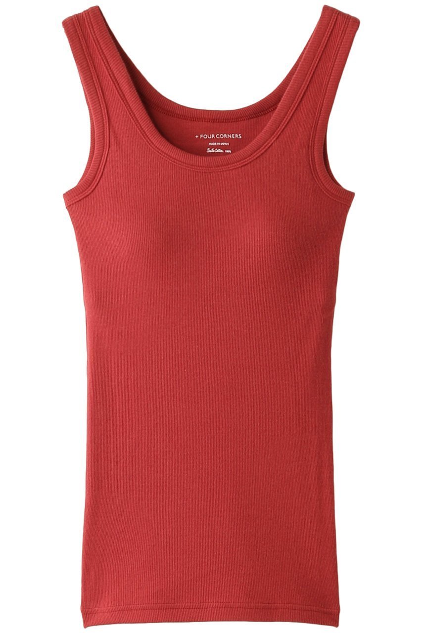 【フォーコーナーズ/+FOUR CORNERS】のカップ付きタンクトップ インテリア・キッズ・メンズ・レディースファッション・服の通販 founy(ファニー) ファッション Fashion レディースファッション Fashion for Women トップス・カットソー Cut & Sew Tops キャミソール&ノースリーブ Camisoles & Sleeveless Tops シャツ・ブラウス・オフィスカジュアル Elegant Blouses & Button-Ups ロングTシャツ・Tシャツ Longline T-Shirts & Tees カットソー・ベーシックTシャツ Cut-and-Sewn Tops / Stretch Tees & Basics インナー Innerwear キャミソール Camisole, Spaghetti Strap Top ストレッチ Stretch, Stretchy Fabric タンク Tank Top, Sleeveless Top フィット Fit, Slim Fit リラックス Relax, Relaxed Fit 今季 This Season, Current Season エンジ|ID: prp329100000018449 ipo3291000000032840429