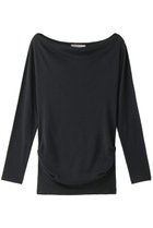 【フォーコーナーズ/+FOUR CORNERS】のハーフミラノ オフショルダーロングスリーブ プルオーバー ブラック|ID: prp329100000018450 ipo3291000000035809533