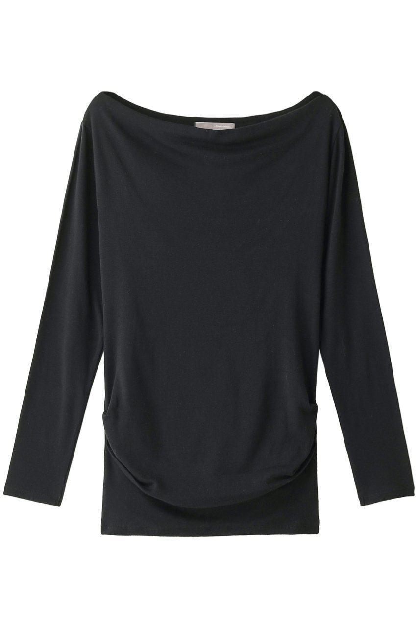 【フォーコーナーズ/+FOUR CORNERS】のハーフミラノ オフショルダーロングスリーブ プルオーバー インテリア・キッズ・メンズ・レディースファッション・服の通販 founy(ファニー) ファッション Fashion レディースファッション Fashion for Women トップス・カットソー Cut & Sew Tops シャツ・ブラウス・オフィスカジュアル Elegant Blouses & Button-Ups ロングTシャツ・Tシャツ Longline T-Shirts & Tees カジュアルプルオーバー・ニットトップス Pullovers & Knit Tops / Casual Pullovers カットソー・ベーシックTシャツ Cut-and-Sewn Tops / Stretch Tees & Basics ショート Short, Short Length スリーブ Sleeve, Long Sleeve / Short Sleeve デコルテ Décolleté, Neckline ハーフ Half, Half-Length ベーシック Basic, Essential ミラノ Milano Style, Italian-Inspired ロング Long, Long-Length エレガント 上品 Elegant ブラック|ID: prp329100000018450 ipo3291000000035809533