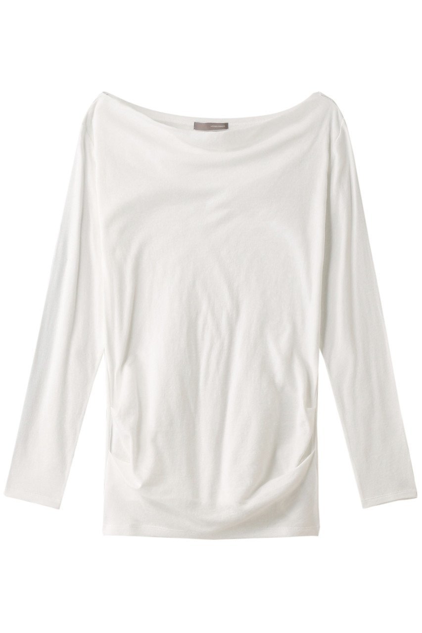 【フォーコーナーズ/+FOUR CORNERS】のハーフミラノ オフショルダーロングスリーブ プルオーバー インテリア・キッズ・メンズ・レディースファッション・服の通販 founy(ファニー) ファッション Fashion レディースファッション Fashion for Women トップス・カットソー Cut & Sew Tops シャツ・ブラウス・オフィスカジュアル Elegant Blouses & Button-Ups ロングTシャツ・Tシャツ Longline T-Shirts & Tees カジュアルプルオーバー・ニットトップス Pullovers & Knit Tops / Casual Pullovers カットソー・ベーシックTシャツ Cut-and-Sewn Tops / Stretch Tees & Basics ショート Short, Short Length スリーブ Sleeve, Long Sleeve / Short Sleeve デコルテ Décolleté, Neckline ハーフ Half, Half-Length ベーシック Basic, Essential ミラノ Milano Style, Italian-Inspired ロング Long, Long-Length エレガント 上品 Elegant オフ|ID: prp329100000018450 ipo3291000000035809538