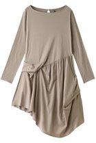 【フォーコーナーズ/+FOUR CORNERS】のシャーリングフレアワンピース 人気、トレンドファッション・服の通販 founy(ファニー) ファッション Fashion レディースファッション Fashion for Women ワンピース Dresses チュニック Tunic Tops & Dresses アシンメトリー Asymmetrical Style チュニック Tunic, Long Top ネックレス Necklace, Pendant Necklace フレア Flare, Flared ミックス Mix, Mixed Style ランダム Random, Irregular リラックス Relax, Relaxed Fit thumbnail ベージュ|ID: prp329100000018454 ipo3291000000035473633