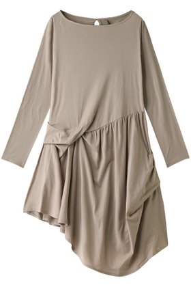 【フォーコーナーズ/+FOUR CORNERS】のシャーリングフレアワンピース 人気、トレンドファッション・服の通販 founy(ファニー) ファッション Fashion レディースファッション Fashion for Women ワンピース Dresses チュニック Tunic Tops & Dresses アシンメトリー Asymmetrical Style チュニック Tunic, Long Top ネックレス Necklace, Pendant Necklace フレア Flare, Flared ミックス Mix, Mixed Style ランダム Random, Irregular リラックス Relax, Relaxed Fit |ID:prp329100000018454