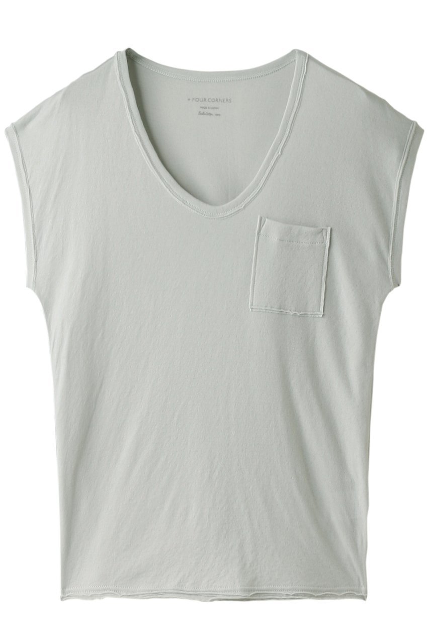 【フォーコーナーズ/+FOUR CORNERS】のノースリーブTシャツ インテリア・キッズ・メンズ・レディースファッション・服の通販 founy(ファニー) 　ファッション　Fashion　レディースファッション　Fashion for Women　トップス・カットソー　Cut & Sew Tops　キャミソール&ノースリーブ　Camisoles & Sleeveless Tops　シャツ・ブラウス・オフィスカジュアル　Elegant Blouses & Button-Ups　ロングTシャツ・Tシャツ　Longline T-Shirts & Tees　カットソー・ベーシックTシャツ　Cut-and-Sewn Tops / Stretch Tees & Basics　おすすめ　Recommended / Our Picks　アクセサリー　Fashion Accessories　インナー　Innerwear　カットオフ　Cut-Off Design　キャミソール　Camisole, Spaghetti Strap Top　タンク　Tank Top, Sleeveless Top　ノースリーブ　Sleeveless, No-Sleeve　リラックス　Relax, Relaxed Fit　ヴィンテージ　Vintage Style　再入荷　Restock / Back in Stock　夏　Summer　ライトグレー|ID: prp329100000018456 ipo3291000000032840185