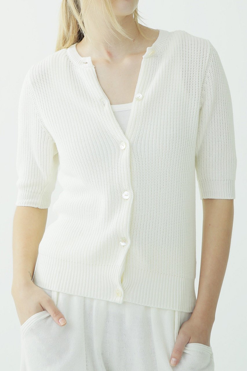 【フォーコーナーズ/+FOUR CORNERS】のコットンニットカーデ 人気、トレンドファッション・服の通販 founy(ファニー) ファッション Fashion レディースファッション Fashion for Women トップス・カットソー Cut & Sew Tops ニット Knit Tops & Sweaters カーディガン・羽織り Layered Style Cardigans カーディガン Cardigan, Knitwear コンパクト Compact, Small Size バランス Balance, Style Balance ボトム Bottoms, Lower Wear ミドル Middle Length, Mid Height 定番 Standard, Basic Item other-6|ID: prp329100000018459 ipo3291000000032964468