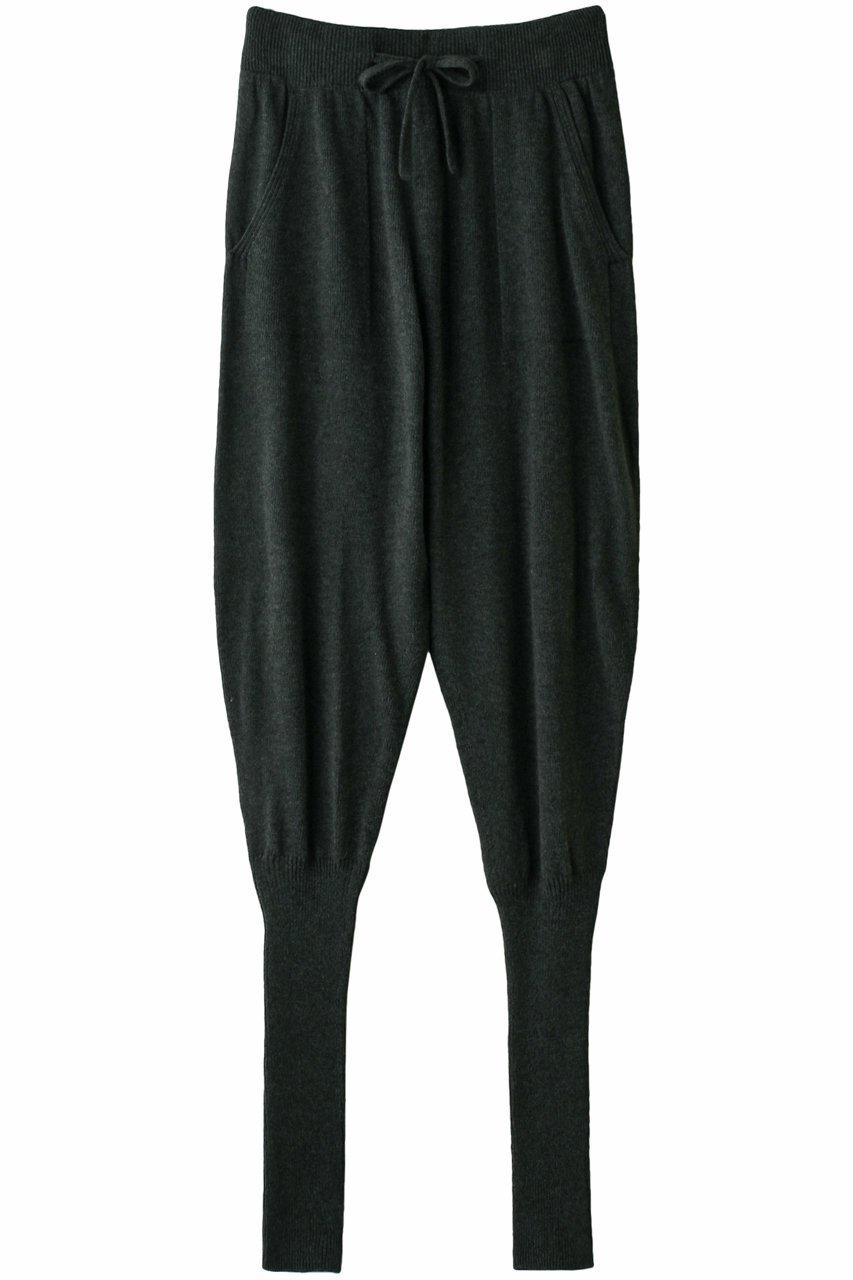 【フォーコーナーズ/+FOUR CORNERS】のコットンニットパンツ インテリア・キッズ・メンズ・レディースファッション・服の通販 founy(ファニー) 　ファッション　Fashion　レディースファッション　WOMEN　パンツ　Pants　おすすめ　Recommend　サルエル　Sarouel　セットアップ　Set Up　リラックス　Relax　ルーズ　Loose　チャコール|ID: prp329100000018460 ipo3291000000021984306