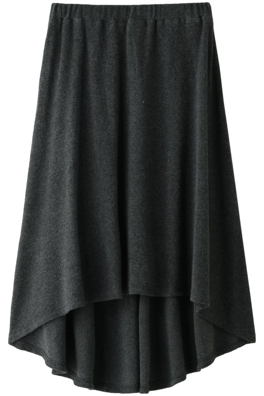 【フォーコーナーズ/+FOUR CORNERS】のパイルフレアースカート インテリア・キッズ・メンズ・レディースファッション・服の通販 founy(ファニー) 　ファッション　Fashion　レディースファッション　Fashion for Women　スカート　Skirts　フレア　Flare, Flared　リラックス　Relax, Relaxed Fit　チャコール|ID: prp329100000018463 ipo3291000000035345371