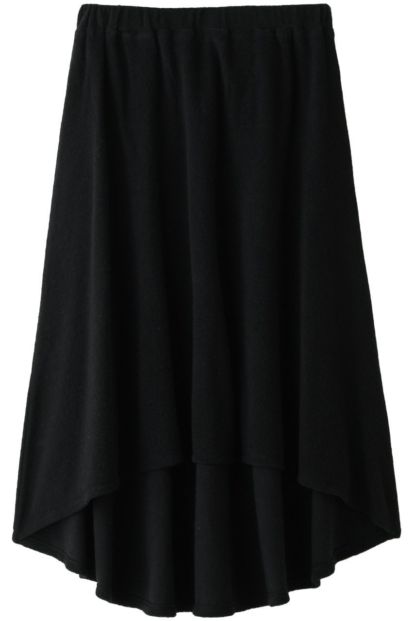 【フォーコーナーズ/+FOUR CORNERS】のパイルフレアースカート インテリア・キッズ・メンズ・レディースファッション・服の通販 founy(ファニー) 　ファッション　Fashion　レディースファッション　Fashion for Women　スカート　Skirts　フレア　Flare, Flared　リラックス　Relax, Relaxed Fit　ブラック|ID: prp329100000018463 ipo3291000000036831934