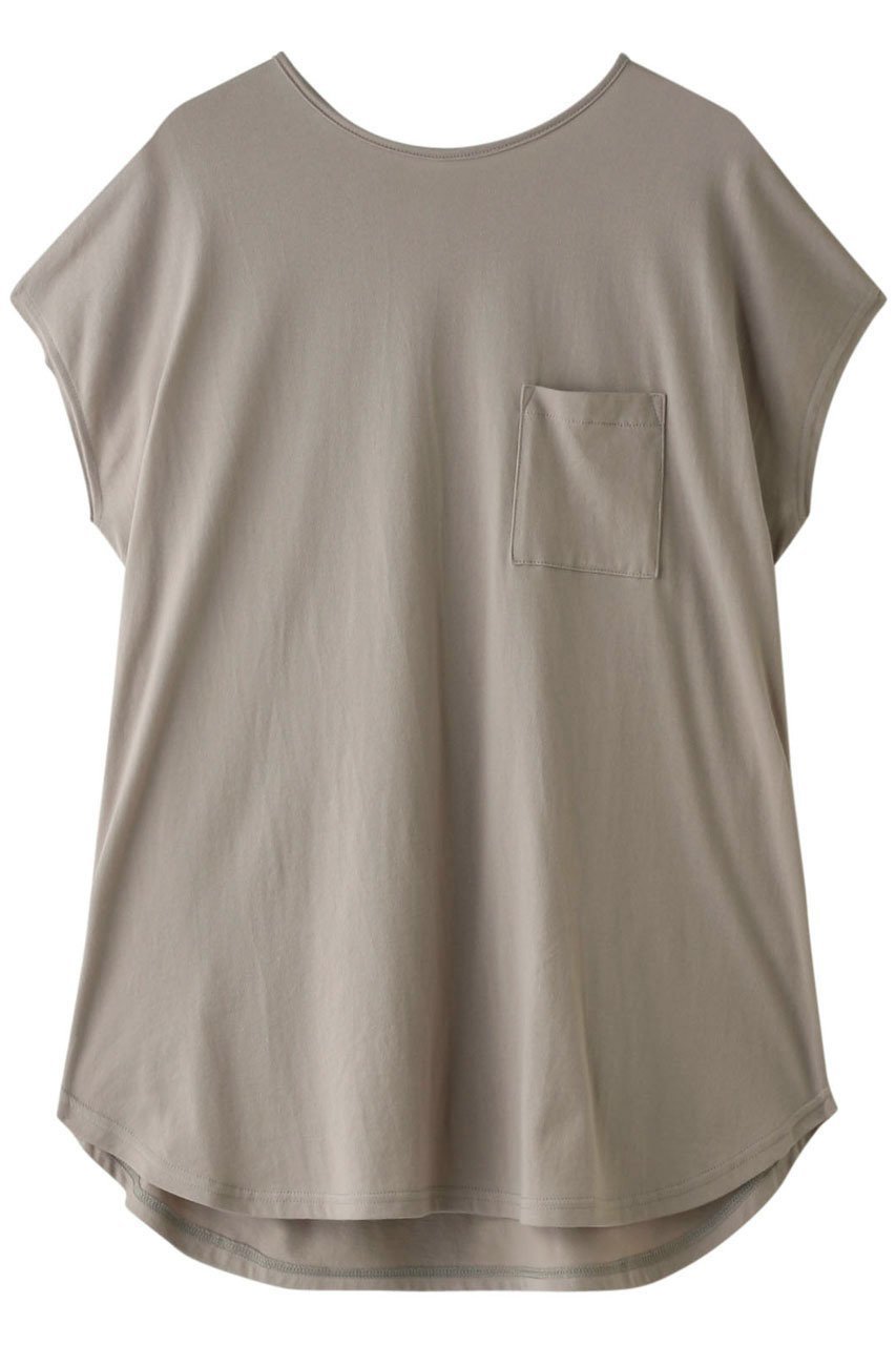 【フォーコーナーズ/+FOUR CORNERS】のビッグシルエットTシャツ インテリア・キッズ・メンズ・レディースファッション・服の通販 founy(ファニー) 　ファッション　Fashion　レディースファッション　Fashion for Women　トップス・カットソー　Cut & Sew Tops　シャツ・ブラウス・オフィスカジュアル　Elegant Blouses & Button-Ups　ロングTシャツ・Tシャツ　Longline T-Shirts & Tees　カットソー・ベーシックTシャツ　Cut-and-Sewn Tops / Stretch Tees & Basics　ショート　Short, Short Length　スリーブ　Sleeve, Long Sleeve / Short Sleeve　ビッグ　Big, Oversized　ファブリック　Fabric, Textile　フレンチ　French, French Style　リラックス　Relax, Relaxed Fit　今季　This Season, Current Season　夏　Summer　ベージュ|ID: prp329100000018467 ipo3291000000032840699