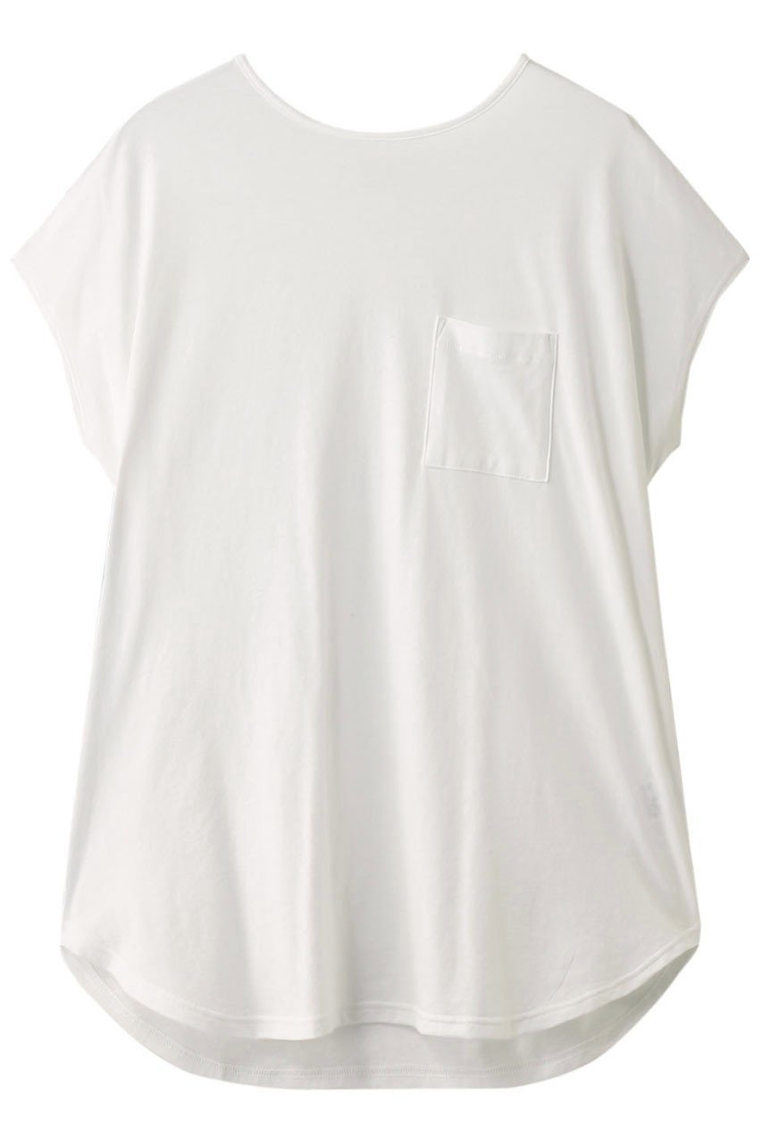 【フォーコーナーズ/+FOUR CORNERS】のビッグシルエットTシャツ インテリア・キッズ・メンズ・レディースファッション・服の通販 founy(ファニー) 　ファッション　Fashion　レディースファッション　Fashion for Women　トップス・カットソー　Cut & Sew Tops　シャツ・ブラウス・オフィスカジュアル　Elegant Blouses & Button-Ups　ロングTシャツ・Tシャツ　Longline T-Shirts & Tees　カットソー・ベーシックTシャツ　Cut-and-Sewn Tops / Stretch Tees & Basics　ショート　Short, Short Length　スリーブ　Sleeve, Long Sleeve / Short Sleeve　ビッグ　Big, Oversized　ファブリック　Fabric, Textile　フレンチ　French, French Style　リラックス　Relax, Relaxed Fit　今季　This Season, Current Season　夏　Summer　オフ|ID: prp329100000018467 ipo3291000000032840715