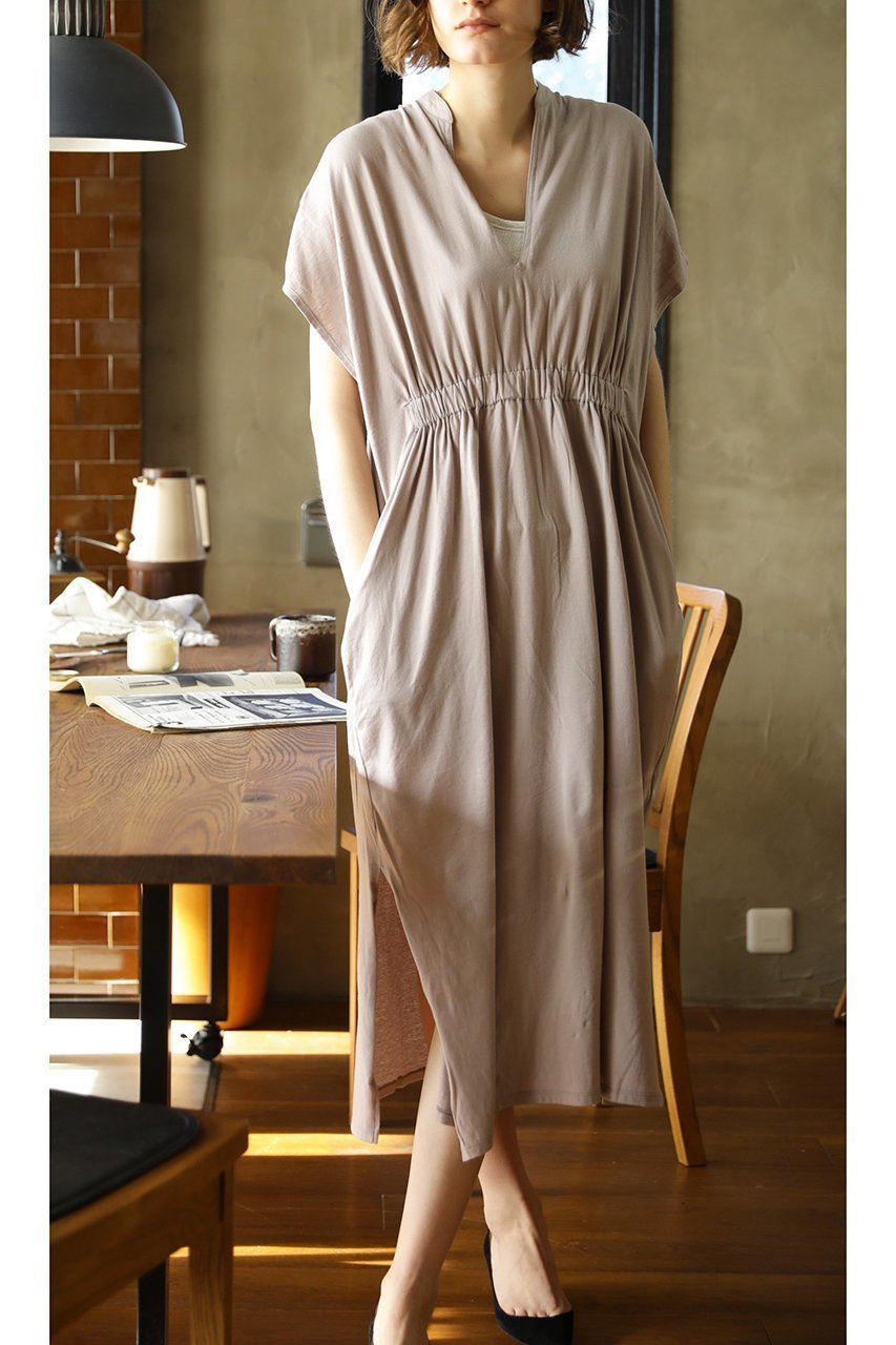【フォーコーナーズ/+FOUR CORNERS】のギャザーワンピース 人気、トレンドファッション・服の通販 founy(ファニー) 　ファッション　Fashion　レディースファッション　WOMEN　ワンピース　Dress　チュニック　Tunic　ギャザー　Gather　チュニック　Tunic　フロント　Front　other-8|ID: prp329100000018468 ipo3291000000031447687