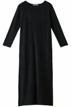 【フォーコーナーズ/+FOUR CORNERS】のパイルロングワンピ ブラック|ID: prp329100000018474 ipo3291000000035957762