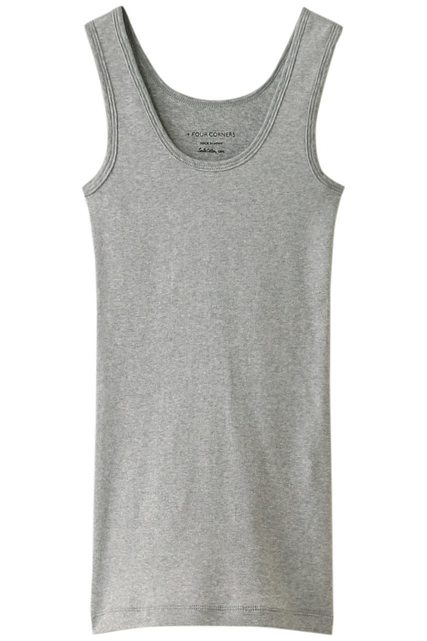 【フォーコーナーズ/+FOUR CORNERS】のハーフミラノタンクトップ 人気、トレンドファッション・服の通販 founy(ファニー) 　ファッション　Fashion　レディースファッション　Fashion for Women　トップス・カットソー　Cut & Sew Tops　キャミソール&ノースリーブ　Camisoles & Sleeveless Tops　シャツ・ブラウス・オフィスカジュアル　Elegant Blouses & Button-Ups　ロングTシャツ・Tシャツ　Longline T-Shirts & Tees　カットソー・ベーシックTシャツ　Cut-and-Sewn Tops / Stretch Tees & Basics　インナー　Innerwear　キャミソール　Camisole, Spaghetti Strap Top　タンク　Tank Top, Sleeveless Top　ロング　Long, Long-Length　エレガント 上品　Elegant　A/W・秋冬　Autumn/Winter　 other-1|ID: prp329100000018478 ipo3291000000032840353