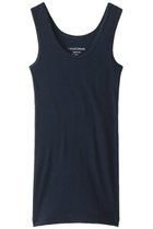 【フォーコーナーズ/+FOUR CORNERS】のハーフミラノタンクトップ ネイビー|ID: prp329100000018478 ipo3291000000035891002