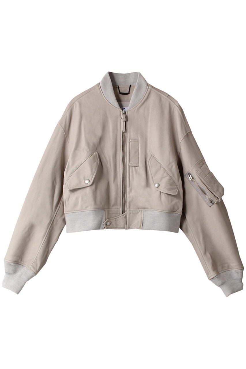 【シシ/sisii】の【sisii×大草直子】L-2Bレザーフライトジャケット インテリア・キッズ・メンズ・レディースファッション・服の通販 founy(ファニー) ファッション Fashion レディースファッション Fashion for Women アウター Coat / Outerwear Collection レディースジャケット・軽アウター Jackets ウォッシャブル Machine Washable ショート Short, Short Length ジャケット Jacket, Outerwear 定番 Standard, Basic Item 洗える Machine Washable ダスティグレー|ID: prp329100000018505 ipo3291000000032955894