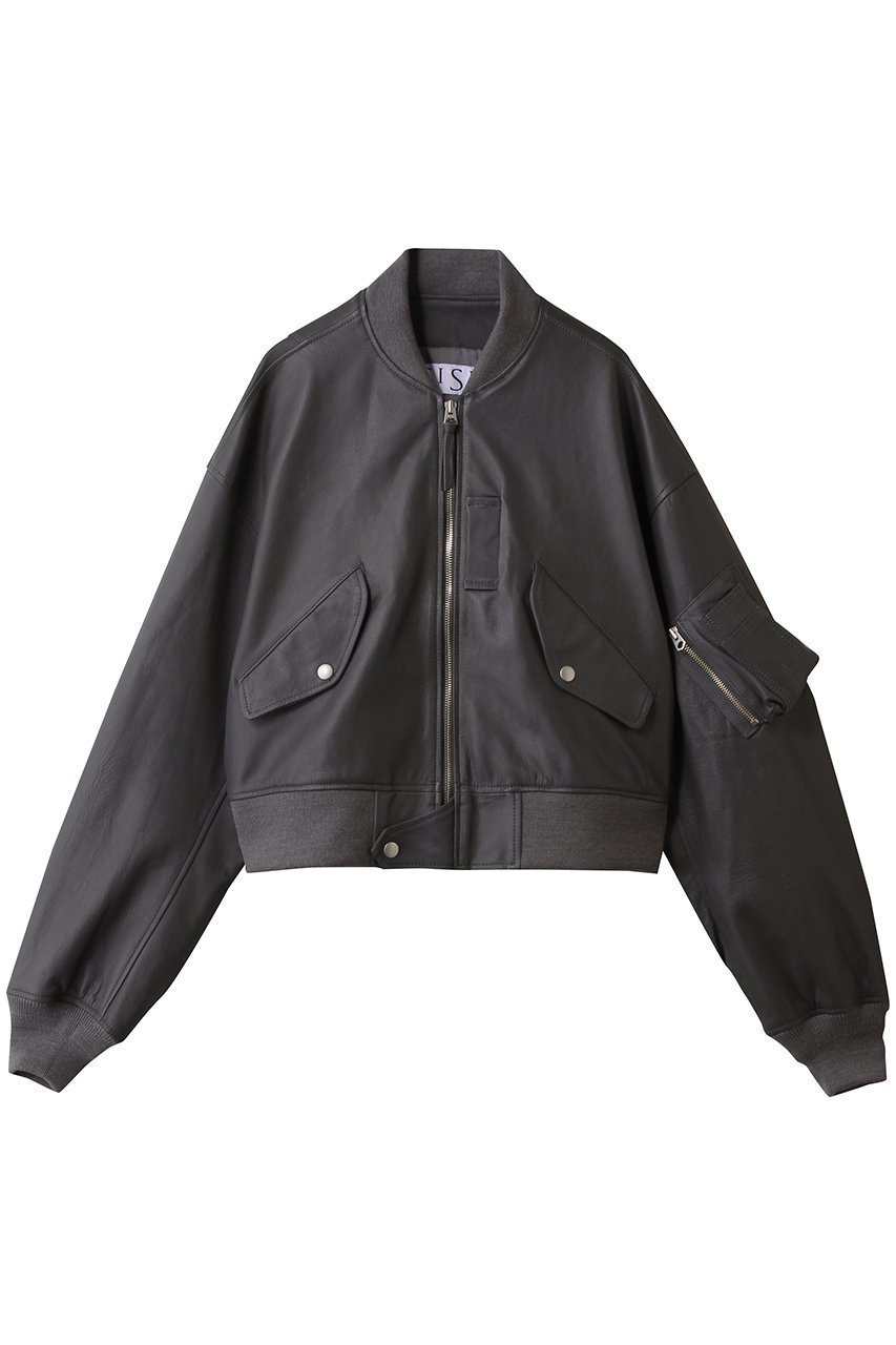 【シシ/sisii】の【sisii×大草直子】L-2Bレザーフライトジャケット インテリア・キッズ・メンズ・レディースファッション・服の通販 founy(ファニー) ファッション Fashion レディースファッション Fashion for Women アウター Coat / Outerwear Collection レディースジャケット・軽アウター Jackets ウォッシャブル Machine Washable ショート Short, Short Length ジャケット Jacket, Outerwear 定番 Standard, Basic Item 洗える Machine Washable チャコールグレー|ID: prp329100000018505 ipo3291000000034605120