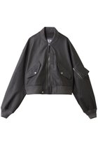 【シシ/sisii】の【sisii×大草直子】L-2Bレザーフライトジャケット 人気、トレンドファッション・服の通販 founy(ファニー) ファッション Fashion レディースファッション Fashion for Women アウター Coat / Outerwear Collection レディースジャケット・軽アウター Jackets ウォッシャブル Machine Washable ショート Short, Short Length ジャケット Jacket, Outerwear 定番 Standard, Basic Item 洗える Machine Washable thumbnail チャコールグレー|ID: prp329100000018505 ipo3291000000036556921